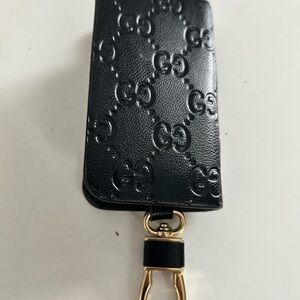Gucci Black Leather Key Holder nwot #002